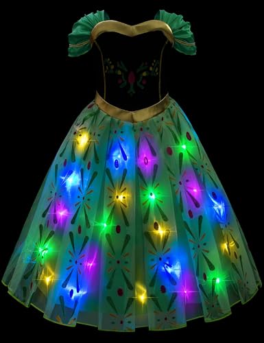 Kaisebile Q143-L-140 Light Up Princess Anna Costme thumb #8