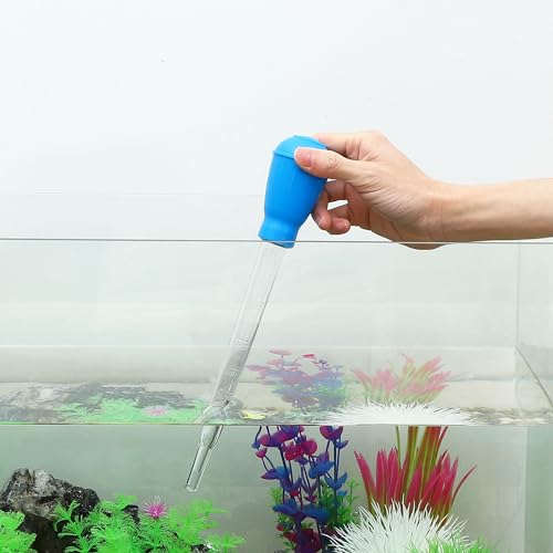 VOCOSTE Fish TankSand Gravel Cleaner Water Changer, Blue, 11.4" Long - Image 2