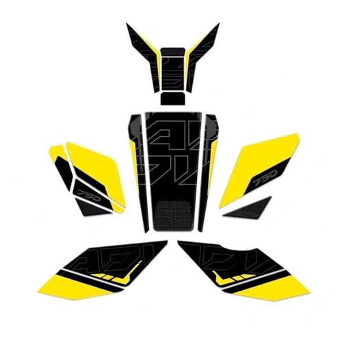 Protection Réservoir Autocollants Moto Kit Décalcomanies Carburant Anti-Rayures Remplacement XADV