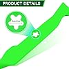 TENGMUJX (2 Pack) 42 inch Mower Mulching Blade Replaces OEM 134149 532134149 424752 Compatible with Husq Varna Craft sman Po Ulan LT2000 LT1000 YS4500 YTH150 YTH2042 Riding Lawn Mower 5 Point Star #2