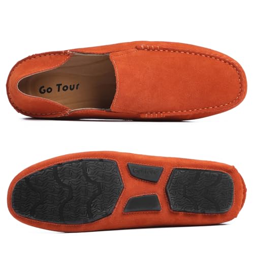 Image of Go Tour Handmade Mens Casual Loafers Moccasins Slip On Driving Shoes