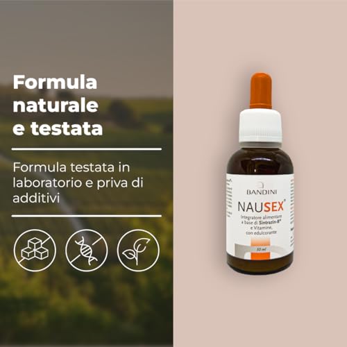 Bandini® Nausex 30 Ml Gocce | Con Zenzero, L-Alanina E Vitamine B1, B2, B6, C | Antinausea, Funzione Digestiva, Adatto Anche A Bambini E Donne In Gravidanza | Senza Ogm, Vegan, Made In Italy - 4