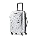 American Tourister Moonlight Hardside Expandable Luggage with Spinner Wheels, Marble, Checked-Medium 24-Inch