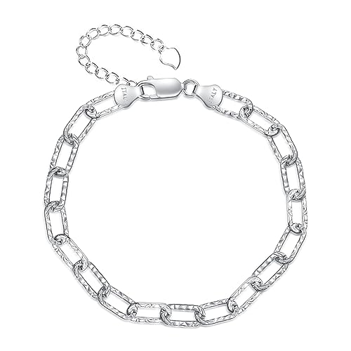 Bracelet trombone argent 925 réglable bijou tendance pour le quotidien