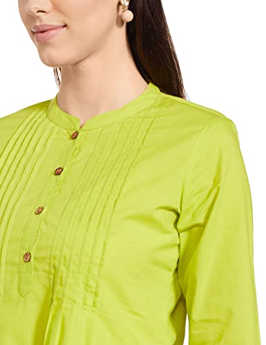 Image of Amazon Brand - Myx Women Cotton Regular Fit Short Kurti (Available in Plus Sizes)