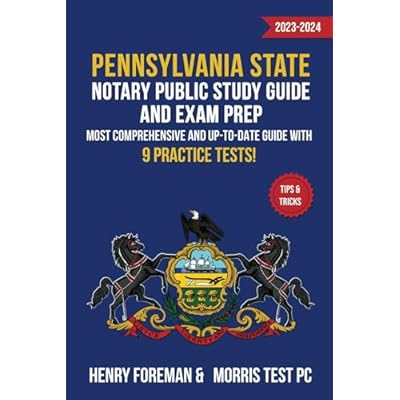 Pennsylvania State Notary Public Study Guide and Exam Prep 2023-2024