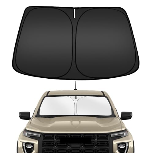 Image of ARISMOTOR Windshield Sun Shade for GMC Canyon 2023-2026 | Custom Fit, Foldable, Front Window Sunshade Sun Visor Protector, Block UV Rays, Keep Car Cooler