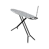 Household Essentials Deluxe Rectangle 4-Leg Ironing Board with Natural Cotton Cover