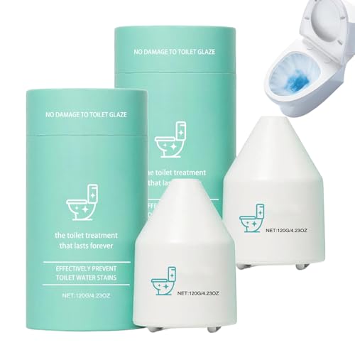 Limpiador para inodoros Krazy Clean, limpiador para inodoros Crazy Klean Pro 10 años, refresca automáticamente los inodoros, no requiere fregar, aroma fresco duradero (2 PCS)