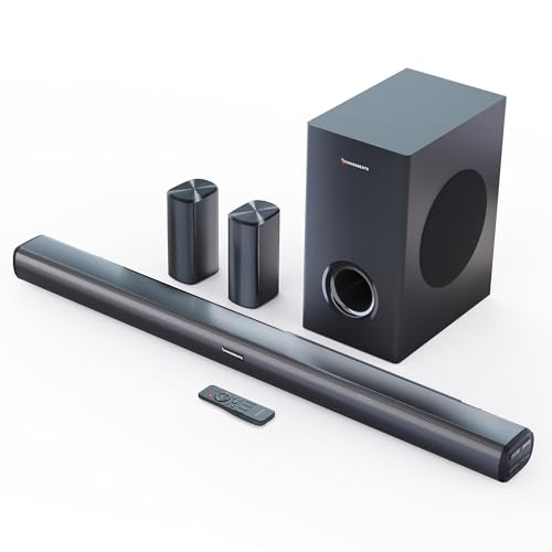 Image of CrossBeats Blaze B1000 5.1 Home Theatre 525W Soundbar for TV with subwoofer and Satellite Speakers | Remote Control | Bluetooth Speaker with Bass | HDMI ARC,USB,Optical & Aux | Music System for Home