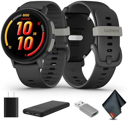 Garmin Bounce 2, Kids Smartwatch with Calling, Messaging and Location Tracking Features, Slate Gray Bundle with USB Wall Charger + More image 4