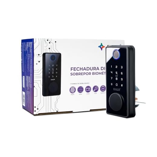 EKAZA Fechadura Digital Biométrica Inteligente Eletrônica De Embutir Sem Maçaneta Wi-Fi - EKDS-T328