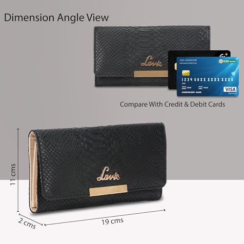 Image of Lavie Women's Croco Trifiano Trifold Wallet | Ladies Purse Handbag