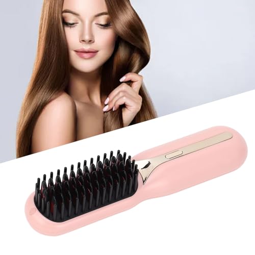 Cepillo Alisador de Pelo Iónico Portátil Rosa miniatura 5