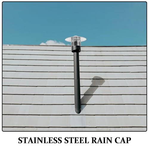Chapeau de cheminée inox 110mm pour protéger le foyer en hiver