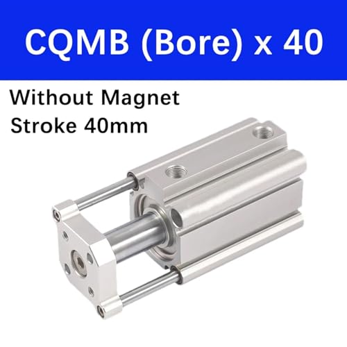 Vérin pneumatique compact CQMB80 à tige de guidage intégrée course 40mm