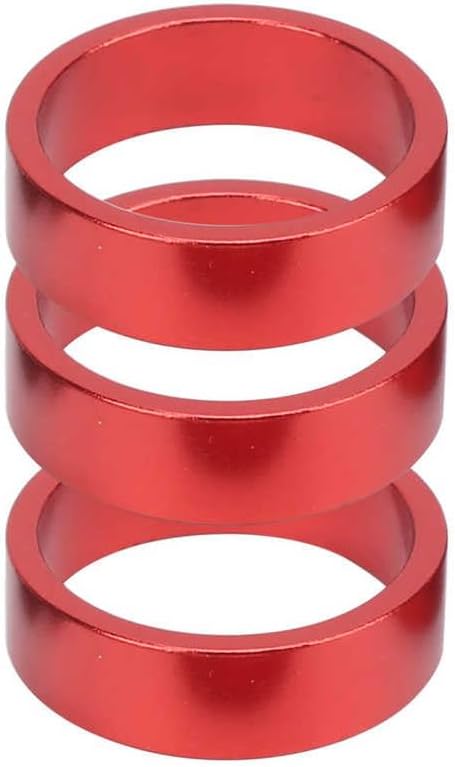 6 Pcs 2/3/5/10mm Aluminum Alloy Headset Stem Spacer Fork Washer Cap for 28.6mm Front Stem Fork of Road Bike for Bikes(Blue)