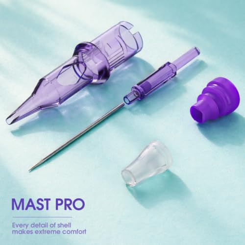 Image of Mast Pro Tattoo Cartridges 20Pcs Disposable Needles Bugpin Round Magnum 1205RM