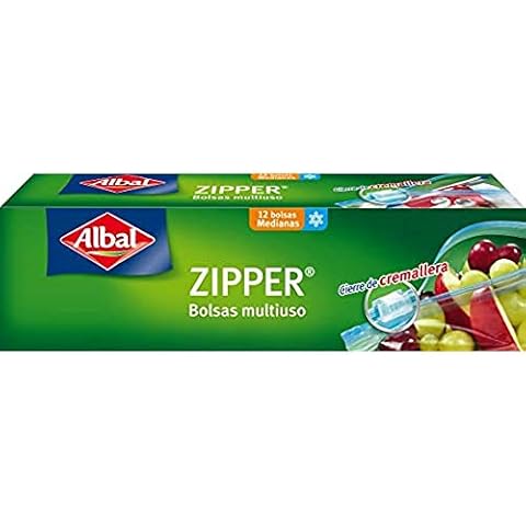 Albal - Zipper - Multi-Purpose Bags - 12 Bags - [Pack of 6] Cover