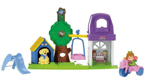 Preisvergleich Produktbild Mattel R6930-0 - Fisher-Price Little People Spielgarten