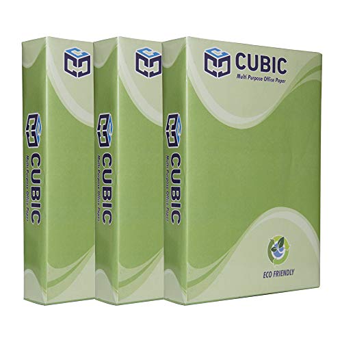 Image of Cubic A4 70gsm Copier Paper - 500 Sheets, Pack of 3