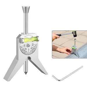 Pipe Center Finder, Magnetic Centering Head Tool to Measure Pipe Diameter 0.5″ to 4″, Y-Shape Design with Adjustable Dial Bubble Protractor for Pipefitters & Plumbers（sliver）