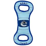 Pets First NHL Vancouver Canucks Hockey Field Dog Tug Fetch Squeak Chew Toy, One Size