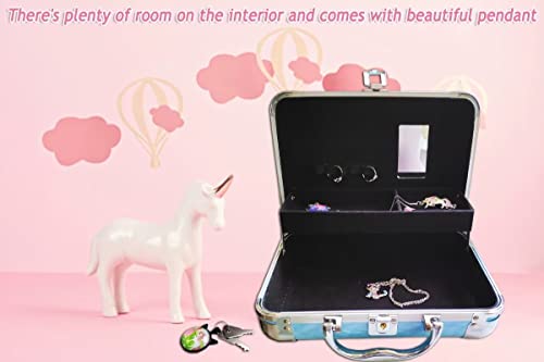 Unicorn Jewelry Box For Girls,Two Unicorn Gifts For Girls - Princess Unicorn Jewelry Box & Unicorn Pendant, Childrens Jewelry Boxes For Girls, Great For Girls Unicorn Gifts (Princess With Unicorn) #TOP1