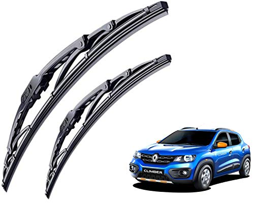 Image of WolkomHome High Performance OE Car Wiper Blade Replacement set of 2 Pc Right 21 inch Left 19 inch for Renault KWID Climber