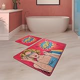 Modernes Design: Verleiht Ihrem Badezimmer eine stilvolle und fröhliche Note mit einem auffälligen Mosaik-Motiv.