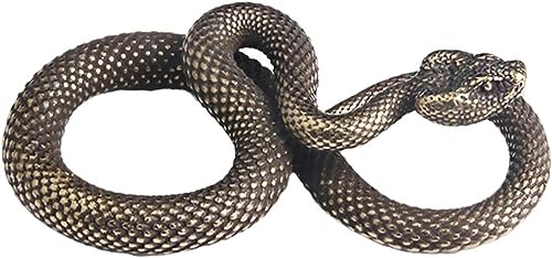 Estatua de Serpiente Vintage de Latón para Oficina