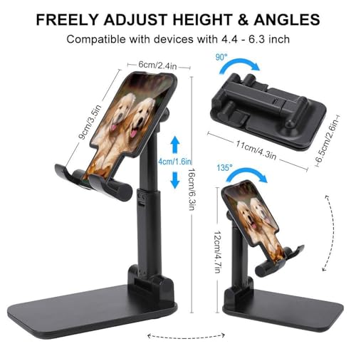 Support de téléphone Golden Retriever réglable pour vos vidéos sur bureau - 2