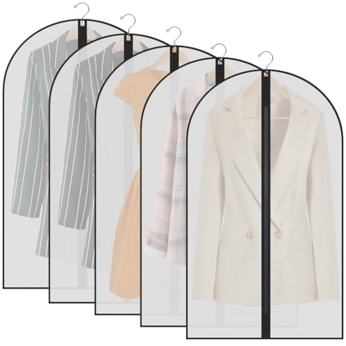 PEVA Garment Bags 60x100cm, Set of 5