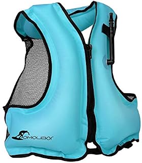 OMOUBOI Inflatable Snorkel Jacket Adult with Leg Straps for Men Women Snorkel Vest
