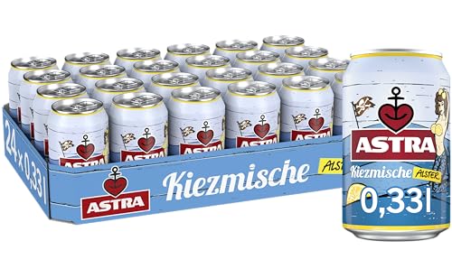 Astra Kiezmische fruchtig trübes Alster Radler Bier Dose Einweg (24 X 0.33 L)