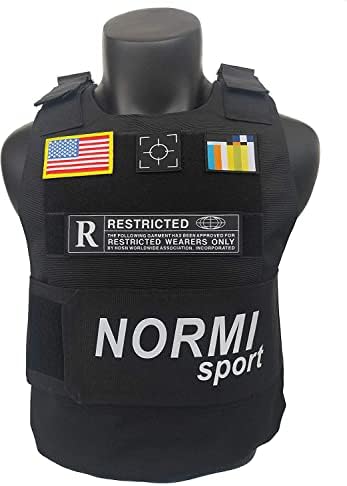 Normi Sport 1000D Oxford Cloth Adjustable Tactical Vest Paintball Vest Breathable Training Vest Icon Vest Security Vest Airsoft Vest Sports Vest for Hunting Fishing (Black)