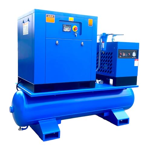 7.5KW/10HP All-in-One Rotary Screw Air Compressor 39CFM@150PSI/230V/60Hz/3-Phase with 80 Gallon
