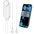 WiFi Water Level Detector with Dual Probe, Smart High / Low Water Level Sensor Alarms, Detached 2M Detection Line, Left and Right Dual Alarms, Remote App Monitoring, Dual Alerts, AAA Battery Powered