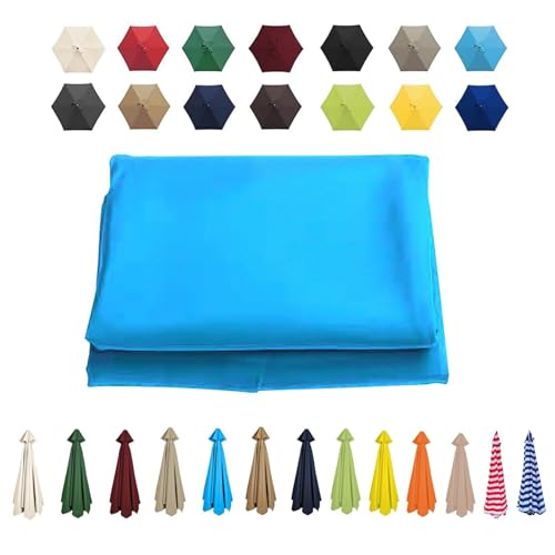 Funda de tela de repuesto para sombrillas de jardín, toldo resistente a los rayos UV, cubierta duradera para sombrilla al aire libre