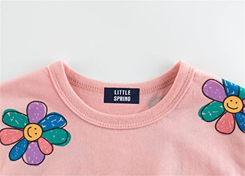 LittleSpring Kids Short Sleeve Graphic T-Shirt 100% Cotton4