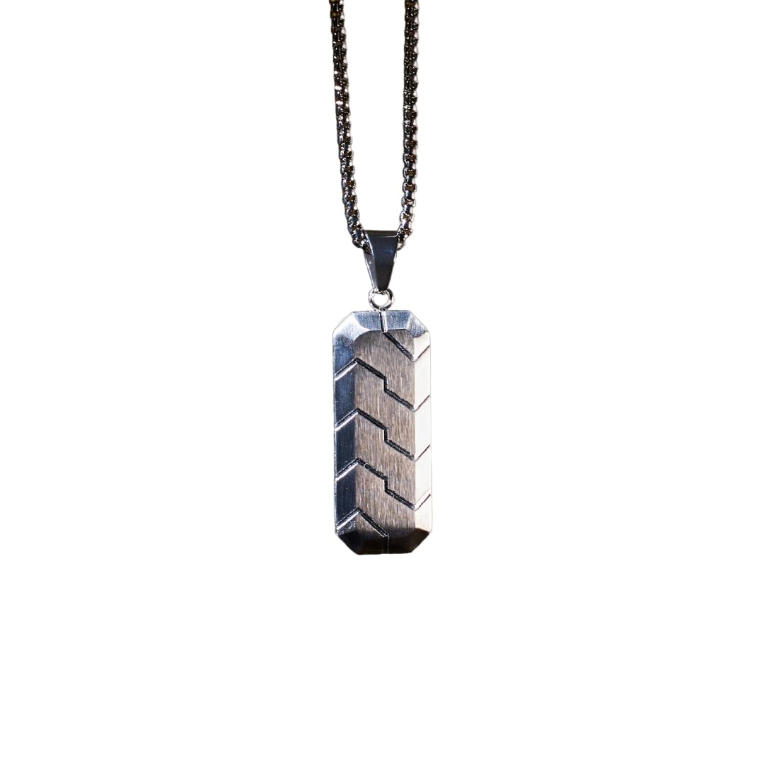 Salty Alpha Velocity Vortex Neck Chain for Men & Boys | Stainless Steel | Long Necklace | Pendant | Locket | Fancy & Stylish | Birthday Gift | Aesthetic Jewellery | Accessories for Everyday Wear (B0CZJMRTTN) Amazon Price History, Amazon Price Tracker