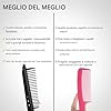 Forma V Dritto Pettine Raddrizzatore Per Capelli, Pettine Lisciante Per Capelli, Strumenti Per Lo Styling Da Salone, Spazzola Piastra Pieghevole Per Hair Aggrovigliati E Hair Spettinati