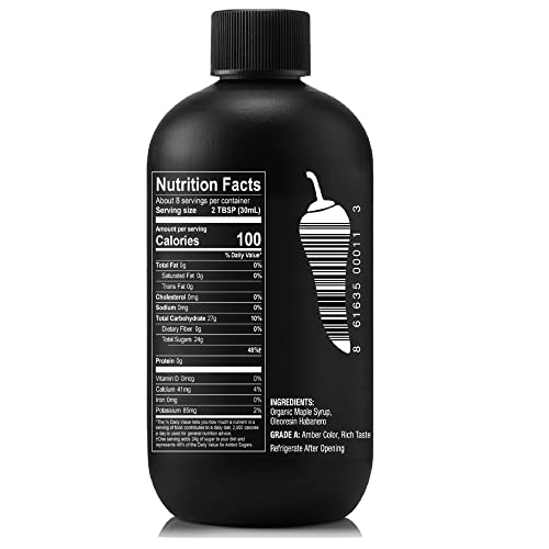 Trees Knees Spicy Maple, Organic Maple Syrup Infused With Habanero Peppers | 11.5 Ounce Bottle | Vegan, Gluten Free, Paleo-Friendly, Grade-A Maple Syrup | Foodie Gifts, Spicy Food Gifts, Cocktail Gift #TOP1