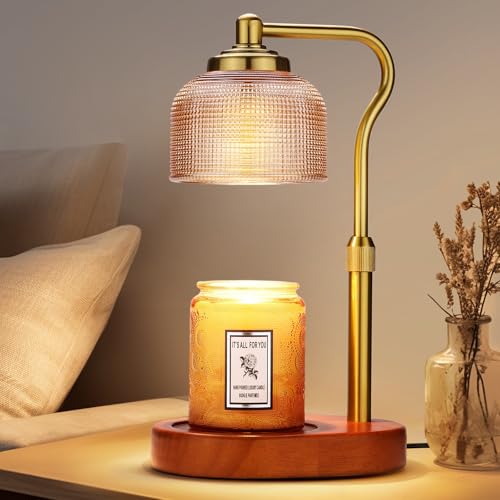 Kadrama Candle Warmer Lamp Electric Candle Warmer with Timer Dimmable...