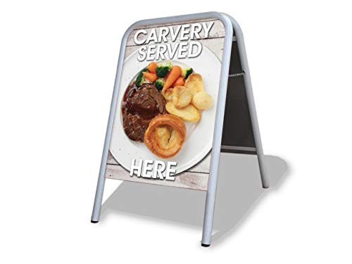 Carvery Served Here Large A Board Pavement Sign MEGA Listing Outdoor Street Advertising Display… — image 1