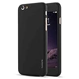 For Apple iPhone 6 6s 4.7 inch Case, FLOVEME [Slim Fit] [All-Round] Premium 2 in 1 Matte Finish Front & Back Full Body Protection Hard Cover with Tempered Glass Screen Protector, Black