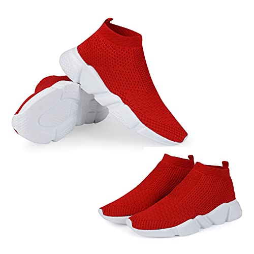 Women's Slip On Socks Sneakers Walking Shoes Running Tennis Athletic Gym Workout Non Slip Athletic Fashion Sneakers - Thumbnail 4