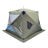 vanenferse Outdoor-Saunazelt Für 3-4/4-6 Personen, Tragbares Pop-Up-Hub-Stil-Eisangelunterstand, Ideal Für Camping Und Schneefischen In Kalten Umgebungen, Einfacher Aufbau