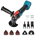 Produktbild Akku-Multifunktionswerkzeug für Makita 18V Akku, Multitool mit 6 Geschwindigkeiten, 600W Oszillierwerkzeug,Bürstenlos,für Entfernen,Schaben,Schneiden,ohne Akku und Ladegerät (Mit Zubehör)