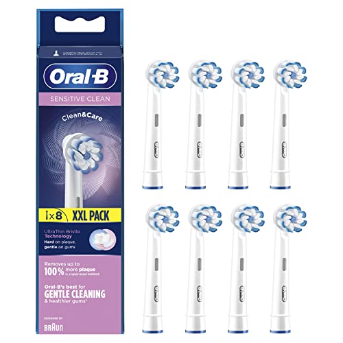 Oral-B Sensitive Clean Replacement Brush Heads x 8 Original Refill for Electric Toothbrush, White, 200 gram - image 4